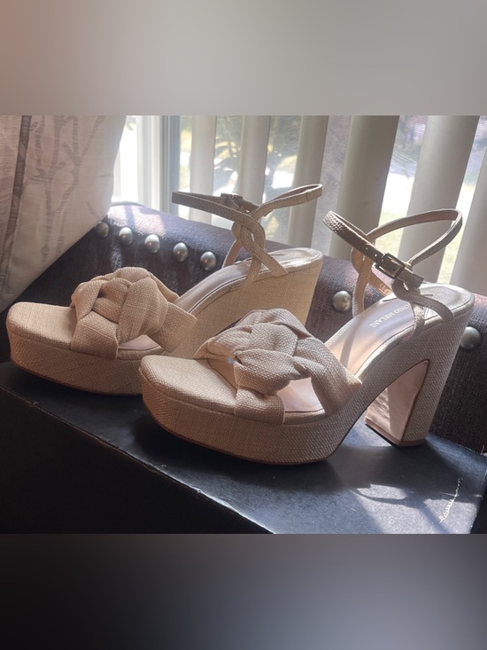 ANTONIO MELANI Shoes - ANTONIO MELANI Mya Linen Braided Platform Dress Sandals NWOB